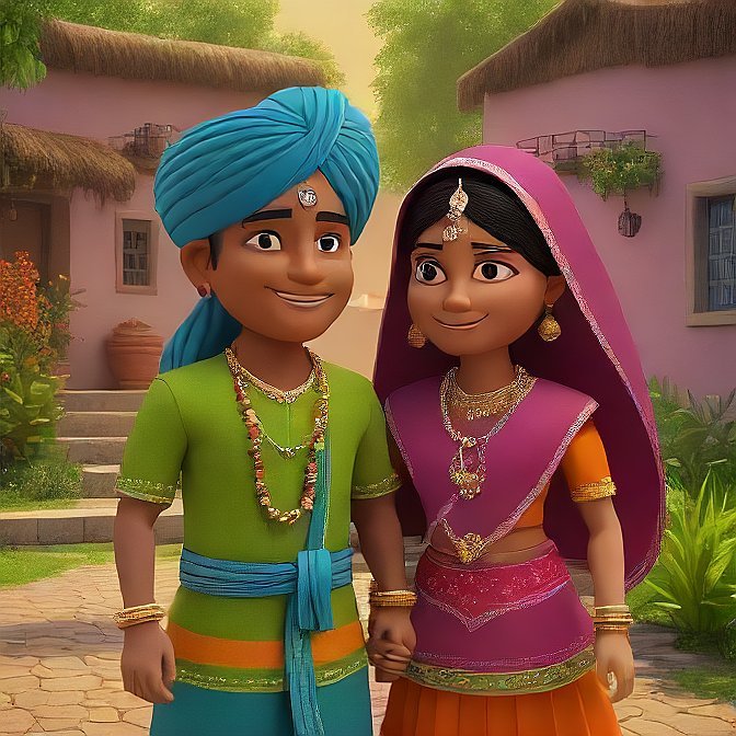 3D cartoon character art